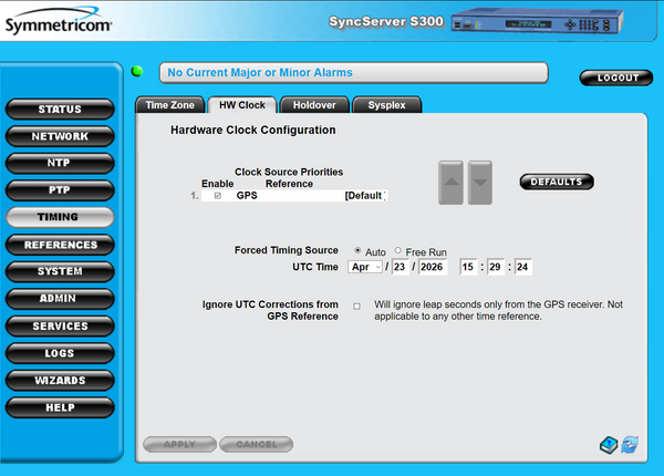 Symmetricom SyncServer PTP S300 UPGRADED GPS NTP Network Time Server NEW DISPLAY-www.prostudioconnection.com