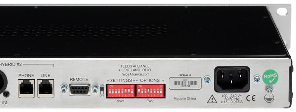 Telos HX2 Dual Digital Hybrid Broadcast Phone Line Audio Interface 2 Lines HX-2-www.prostudioconnection.com