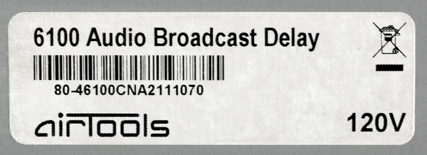 Symetrix Airtools 6100 AES Digital Audio Broadcast Profanity Delay DUMP Button-www.prostudioconnection.com