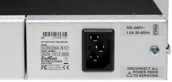 Endrun Technologies Sonoma N12 GPS OCXO Network PTP 1588 Master NTP Time Server-www.prostudioconnection.com