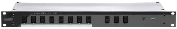 Broadcast Tools 8x2 Dual Audio Stereo Switcher Router Silence Sensor RS-232 GPI-www.prostudioconnection.com