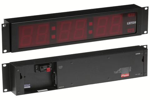 Leitch DTD-5220 Red LED Timecode Time Date Display Wall Clock 2U Rackmount [Used]-www.prostudioconnection.com