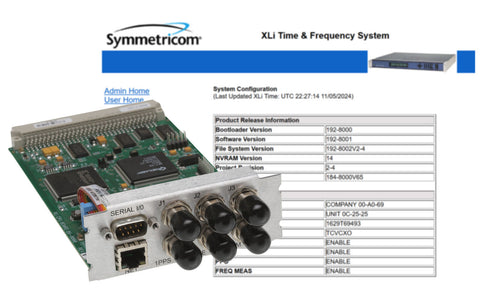 Symmetricom XLi NTP CPU Main Module TCXO 10MHz Oscillator ALL FUNCTIONS ENABLED [Used]-www.prostudioconnection.com