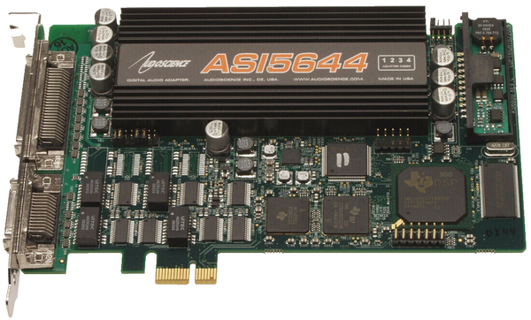 Audioscience ASI5644 Broadcast AES Digital & Balanced Analog Audio Sound Card [Used]-www.prostudioconnection.com