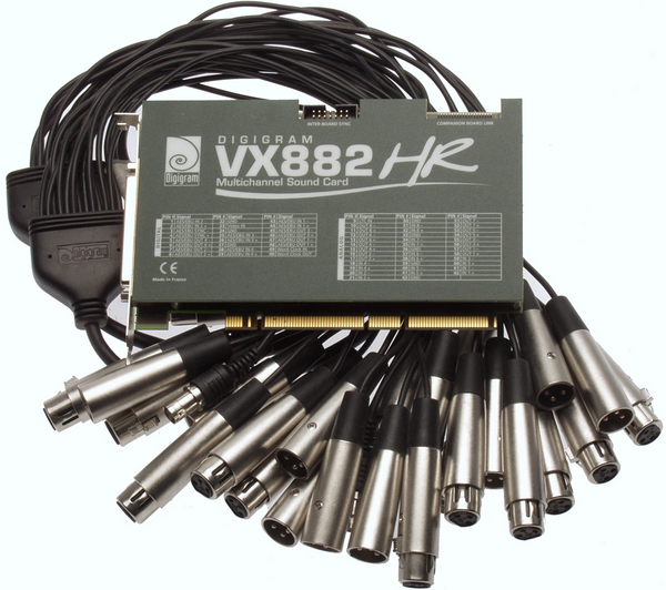 Digigram VX882HR 8 Channel Multichannel Analog & AES/EBU Digital w/ XLR Cable [Used]-www.prostudioconnection.com