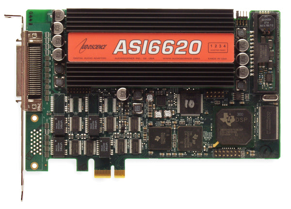 AudioScience ASI6620 Broadcast Balanced Analog XLR Multichannel PCIe Sound Card [Used]-www.prostudioconnection.com