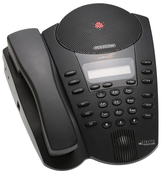 Polycom Soundpoint Pro 2-Line Premium LCD Office Speakerphone w/Headset Jack [Used]-www.prostudioconnection.com