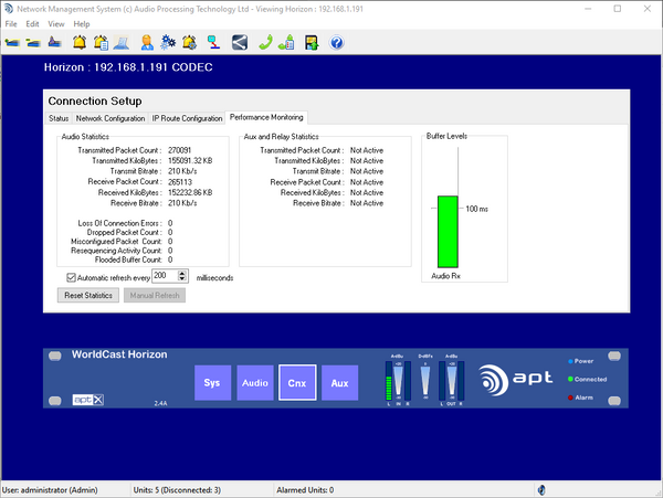 Worldcast Horizon APT-X Stereo Audio IP Codec w Broadcast Feature Set Analog XLR-www.prostudioconnection.com