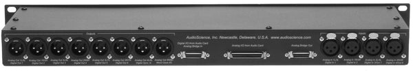 AudioScience BOB1024 Sound Card XLR Breakout Box Rackmounted 26Pin Digital Cable [Used]-www.prostudioconnection.com