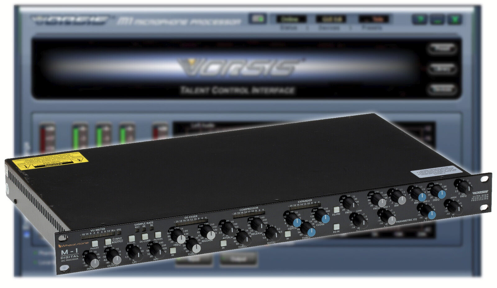 Wheatstone Vorsis M-1 AES Digital 96KHz Voice Processor Preamp Compressor M1-www.prostudioconnection.com