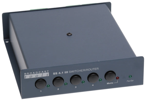 Broadcast Tools SS4.1 III Balanced Audio Automation Switcher RS-232 Serial-www.prostudioconnection.com