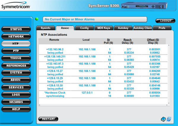 Symmetricom SyncServer PTP S300 UPGRADED GPS IEEE-1588 NTP Network Time Server-www.prostudioconnection.com