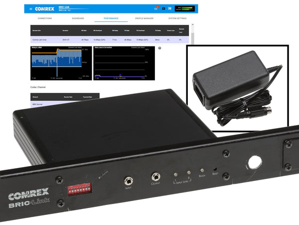 Comrex BRIC-Link Classic Rackmount Broadcast Audio Over IP Digital AAC Codec SIP-www.prostudioconnection.com