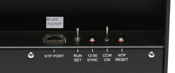 ESE LX-5112U NTP Client PoE Self-Setting 12" Analog Studio Timecode Wall Clock-www.prostudioconnection.com