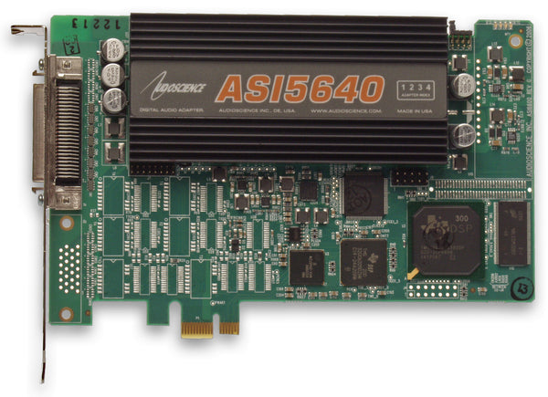 AudioScience ASI5640 PCIe Balanced Analog Multichannel Broadcast Sound Card 5640 [Used]-www.prostudioconnection.com