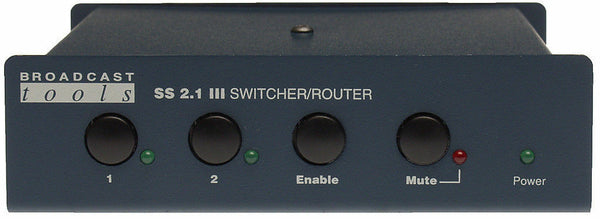 Broadcast Tools SS 2.1 III Stereo Balanced Audio Automation RS-232 Switcher-www.prostudioconnection.com