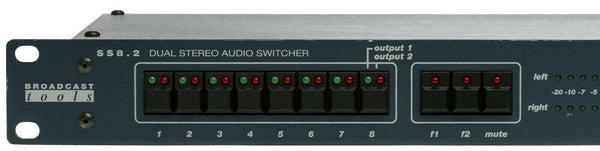 Broadcast Tools SS8.2 Automation Stereo Audio Switcher w/Silence Sensor SS 8.2-www.prostudioconnection.com