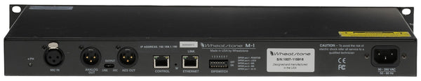 Wheatstone Vorsis M-1 AES Digital 96KHz Voice Processor Preamp Compressor M1-www.prostudioconnection.com