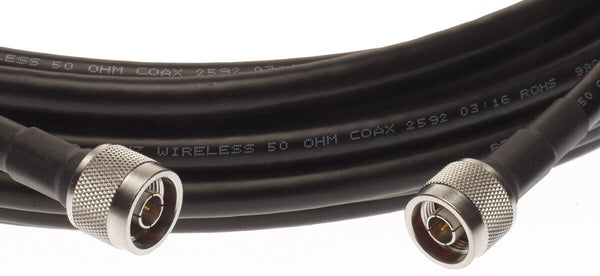 Spectracom CA01-0N0N-3050 50ft RG-8 Coax Cable 6GHz N Male RF400 Belden 7810A-www.prostudioconnection.com