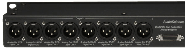 AudioScience BOB1024 Digital/Analog XLR Sound Card Breakout Box NEW WITH CABLES-www.prostudioconnection.com