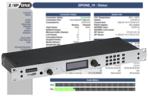 Telos Z/IP ONE w/ AES Remote Audio Over IP Codec Internet Transmission Endpoint-www.prostudioconnection.com