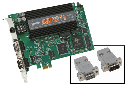 AudioScience ASI5211 Broadcast Mic Preamp Balanced Analog PCIe Card - BARE CARD [Used]-www.prostudioconnection.com