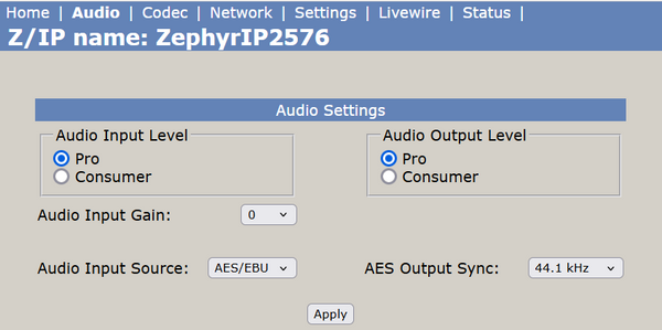 Telos Zephyr IP Audio Over IP AAC Codec Internet AES AoIP Transmission Endpoint-www.prostudioconnection.com