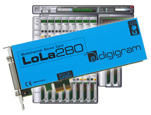 Digigram LoLa280 Logging Skimmer 8 Channel HD Audio Recording PCIe x1 LP Card-www.prostudioconnection.com