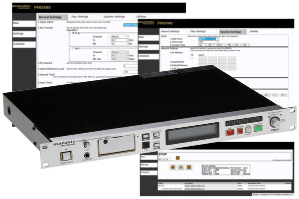Marantz PMD580 Balanced XLR AES Digital Networked Solid State Recorder Rackmount-www.prostudioconnection.com