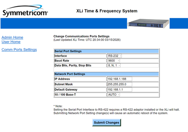 Symmetricom XLi High Stab. OCXO UPGRADED GPS 10MHz NTP Time Server NEW OPEN BOX!-www.prostudioconnection.com