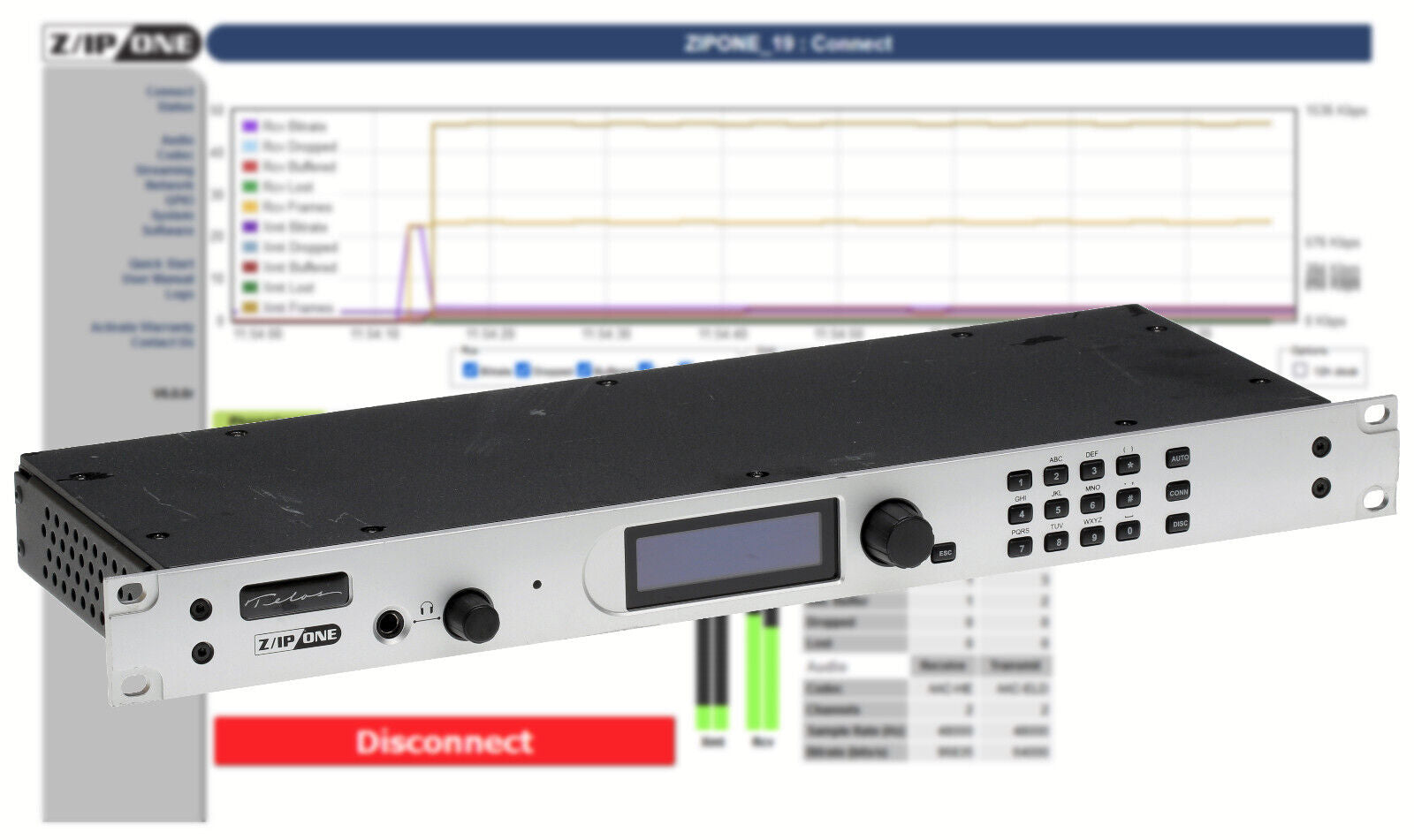 Telos Z/IP ONE Remote Studio Codec Audio Over IP Internet Transmission Endpoint-www.prostudioconnection.com