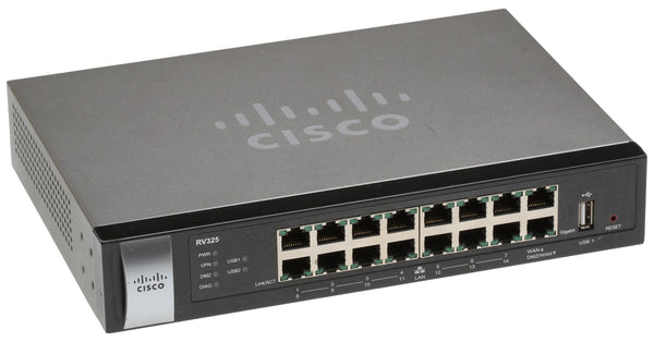 Cisco RV-325 14 Port Gigabit Wired VPN Router OpenVPN SPI Firewall IPSec RV325-www.prostudioconnection.com