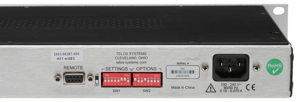 Telos HX1 with AES Digital Audio Broadcast Hybrid / Phone Line Console Interface-www.prostudioconnection.com