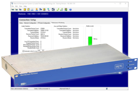 Worldcast Horizon APT-X Stereo Broadcast Audio IP Codec Balanced Analog XLR AoIP-www.prostudioconnection.com