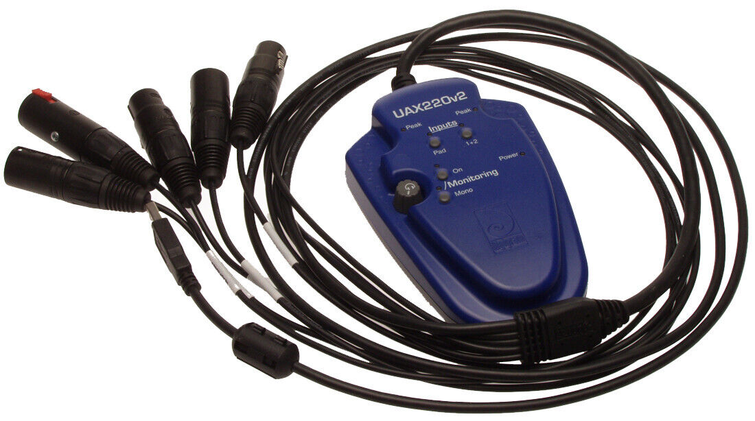 Digigram UAX220v2 USB Digital Audio Computer Recording Interface Balanced XLR-www.prostudioconnection.com