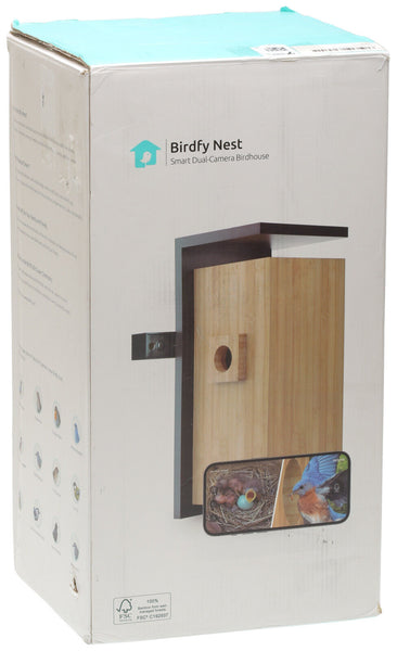 Birdify Nest Smart Dual-Camera Birdhouse - NEW OPEN BOX-www.prostudioconnection.com