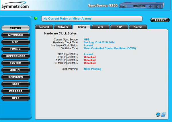 Symmetricom SyncServer S250 OCXO UPGRADED u-blox GPS NTP Network Time Server [Used]-www.prostudioconnection.com