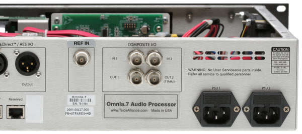 Telos Alliance Omnia 7 FM HD Radio Broadcast Audio Processor w/ Streaming & RDS-www.prostudioconnection.com