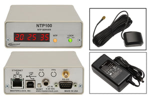 Masterclock NTP100-GPS NTP Network Time Server LED Atomic Clock Time Display-www.prostudioconnection.com