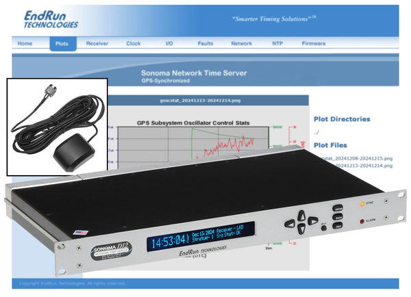 Endrun Technologies Sonoma D12 GPS TCXO NTP Network Time Server with HTTP-www.prostudioconnection.com