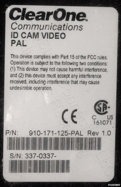 VideoLabs ClearOne ID Cam Flexible Gooseneck S-Video ID Card Camera 910-175-125-www.prostudioconnection.com