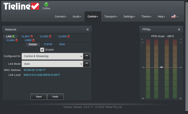 Tieline Bridge-IT TLB5100 Audio Over IP AAC Codec Internet AoIP SIP Endpoint-www.prostudioconnection.com