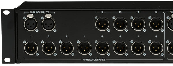 Digigram BOB12 XLR Breakout Interface Box for VX1222e Sound Cards 2U Rackmount [Used]-www.prostudioconnection.com