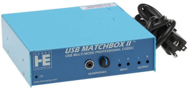 Henry Engineering USB Matchbox II Broadcast AES Digital & Balanced Analog Audio [Used]-www.prostudioconnection.com