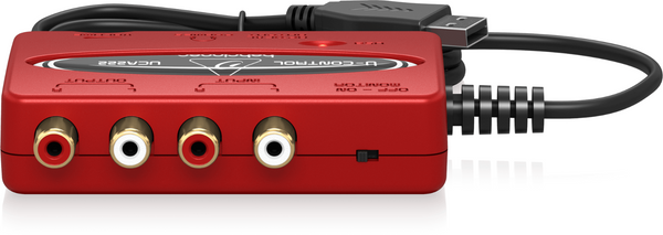 Behringer UCA222 Bidirectional USB Audio Interface SPDIF TOSlink Digital Output-www.prostudioconnection.com