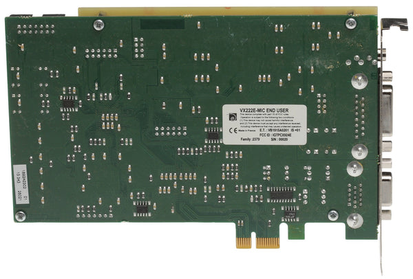 Digigram VX222e Mic 192KHz 24bit AES Digital Broadcast Audio PCIe Card w/ Preamp-www.prostudioconnection.com