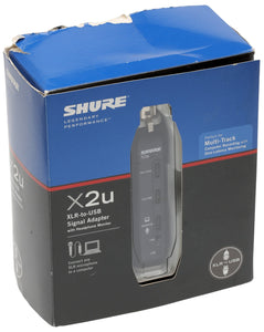 Shure X2U Microphone XLR Preamp to USB ADC Analog to Digital Converter w/ Case-www.prostudioconnection.com