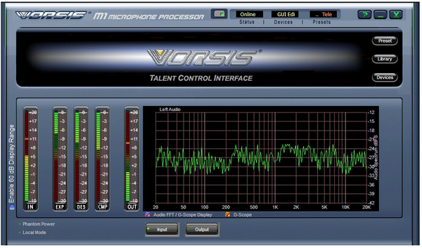 Wheatstone Vorsis M-1 AES Digital 96KHz Voice Processor Preamp Compressor M1-www.prostudioconnection.com