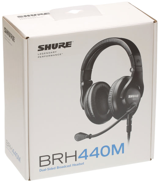 NEW Shure BRH440M Stereo Broadcast Headset Dynamic Cardioid Microphone W/ CABLE-www.prostudioconnection.com