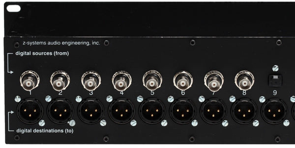 Z-Sys Z-16.16 Digital Detangler BNC TOSlink SPDIF to AES XLR Audio Router Switch-www.prostudioconnection.com